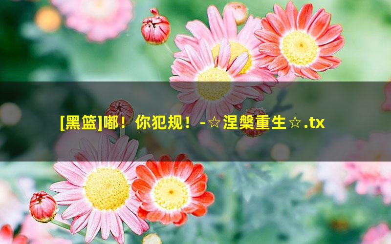 [黑篮]嘟！你犯规！-☆涅槃重生☆.txt